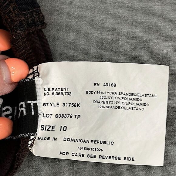 Trimshaper Swimsuit Size 10 One Piece Dark Muted Purple - Picture 14 of 14